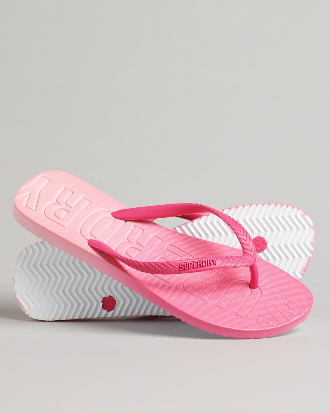 superdry pink flip flops