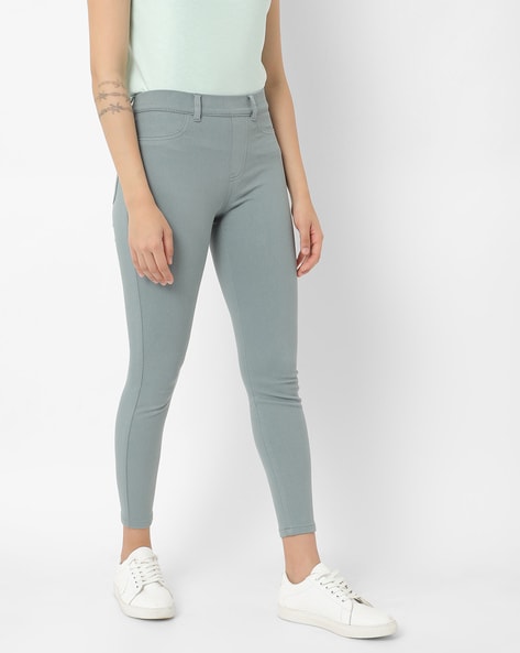 Xpose Trousers and Pants  Buy Xpose Women Olive Comfort Straight Slim Fit  High Rise Trousers Online  Nykaa Fashion