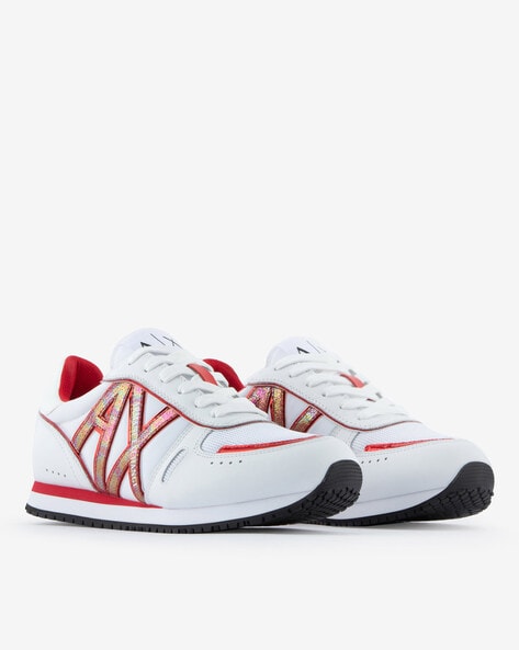 Buy White & Red Sneakers for Women by ARMANI EXCHANGE Online 