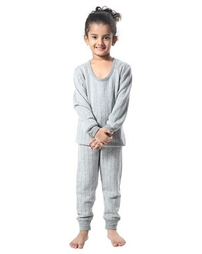 Grey Kids Winter Wear Thermals - Buy Grey Kids Winter Wear Thermals online  in India