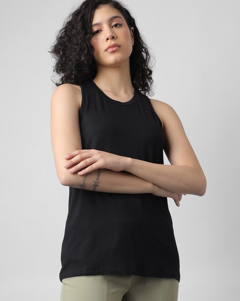 Buy Black Tshirts for Women by Outryt Sport Online