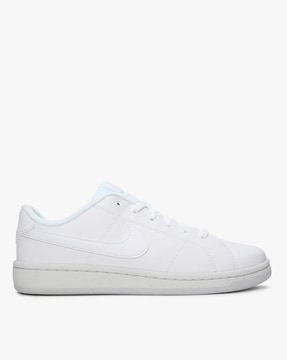 Nike men white solid court royale sneakers best sale