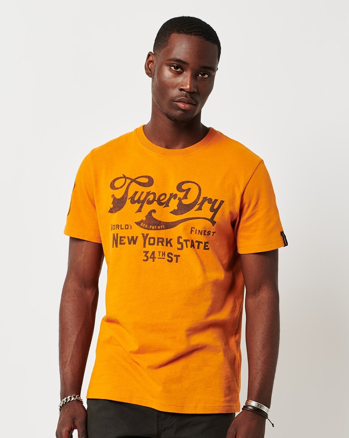 Printed T-shirt - Yellow/NYC - Men