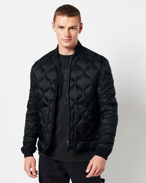 Louis Vuitton Padded Nylon Bomber Jacket Black For Women - Clothingta