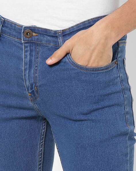 Buy Navy Blue Jeans for Men by DNMX Online