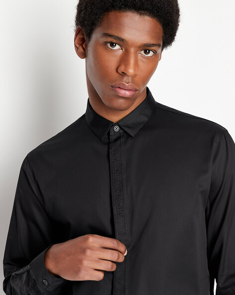 Armani exchange outlet collar shirt