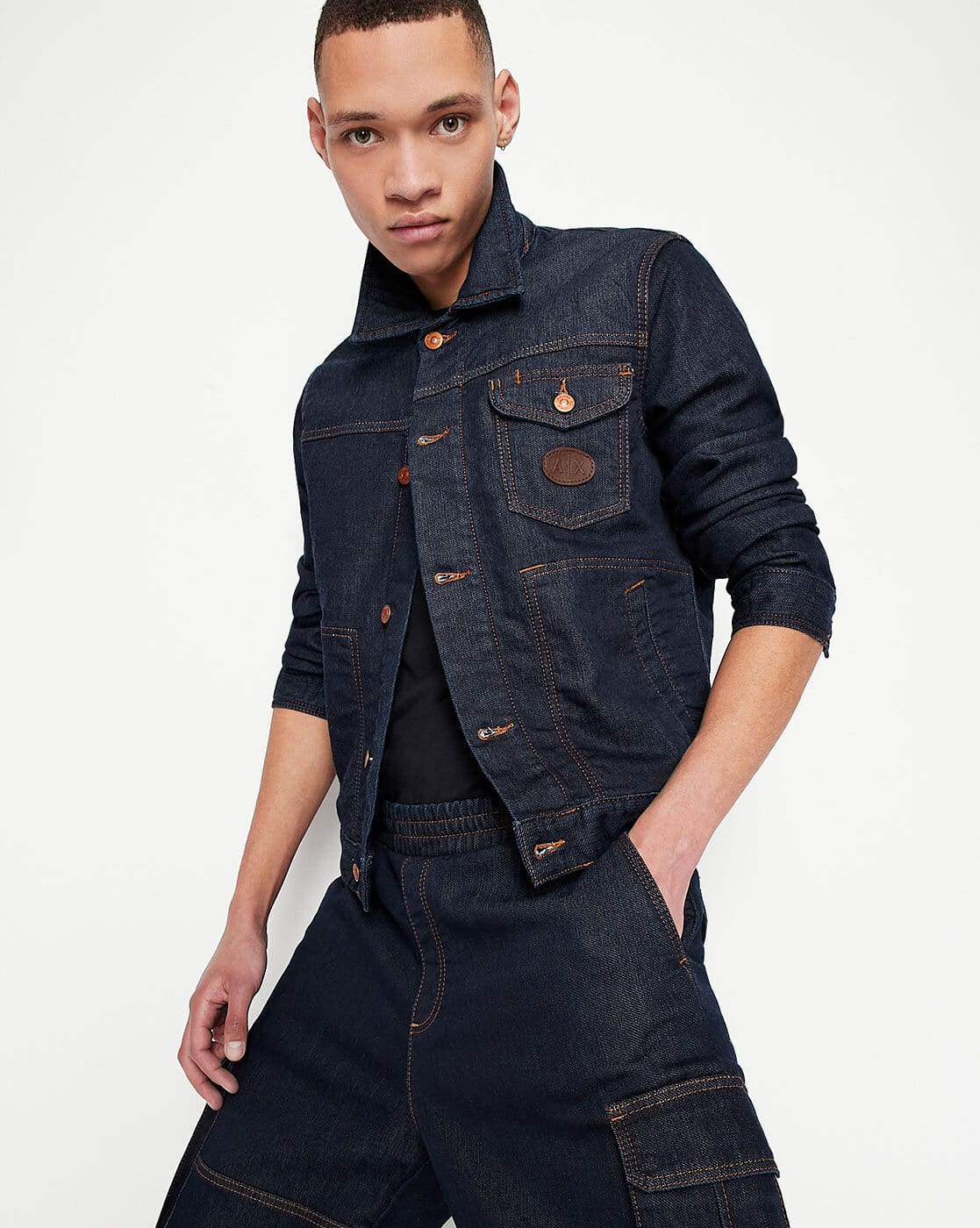 s*様 ARMANI JEANS Dark Navy Shirt Jacket undefined