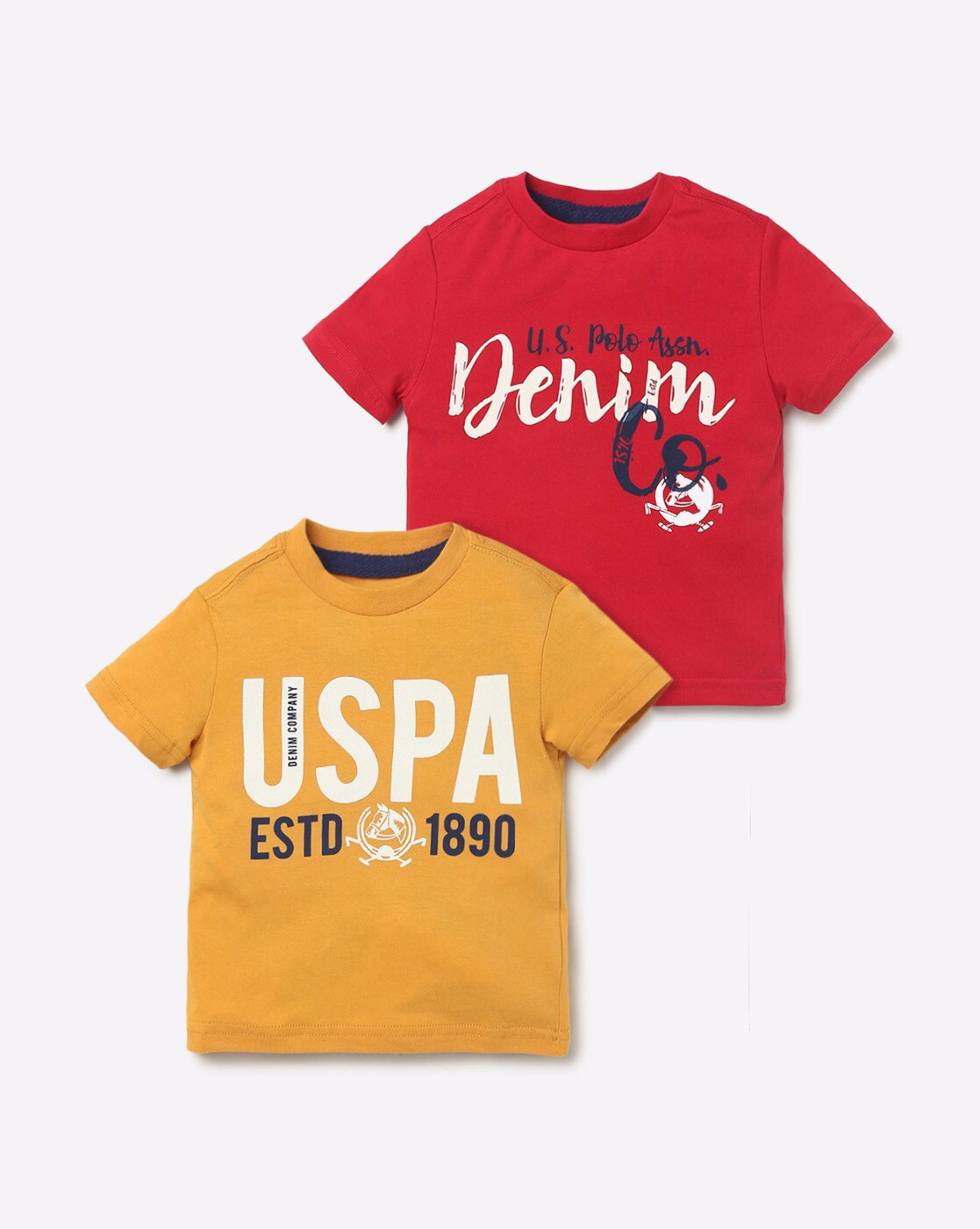 Buy Red & Yellow Tshirts for Boys by . Polo Assn. Online 