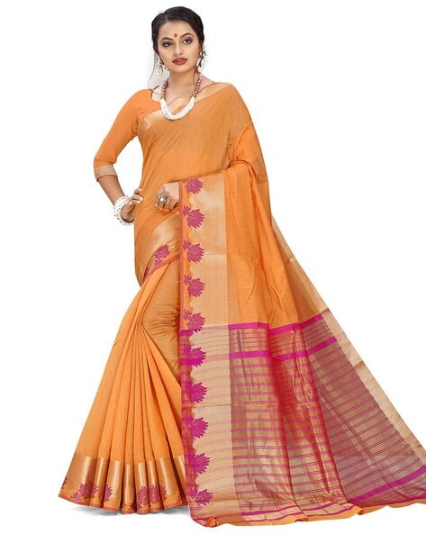 Yellow Kanchipuram Semi Silk Saree, With Blouse Piece, 6.3m at Rs 3500 in  Coimbatore