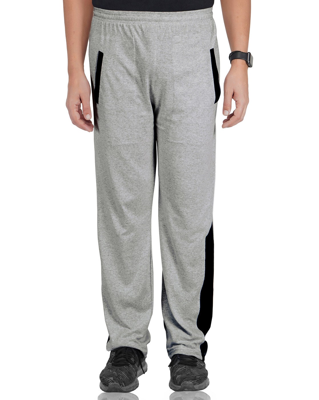 Asics Mens Knit Jogger Pants Size L-XL Gray Reflective Accents Zip hand  Pockets | eBay