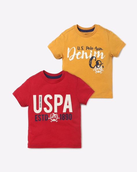 Buy Red & Yellow Tshirts for Boys by . Polo Assn. Online 