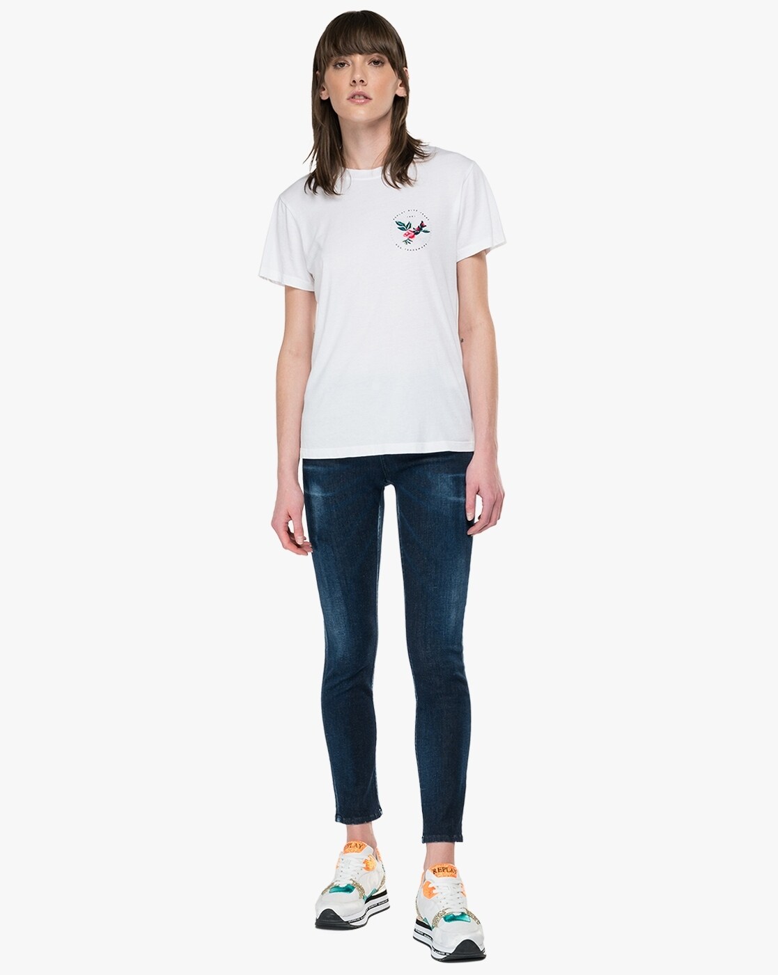 White Printed T-Shirt For Women