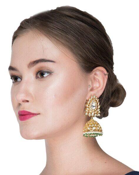 Buy White Earrings for Women by Auraa 