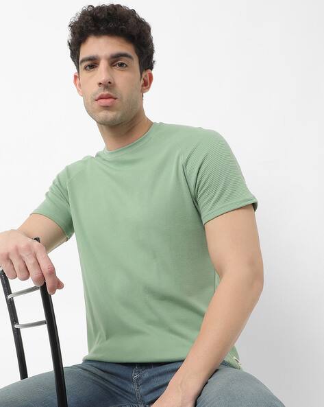 Green Tshirts for Men by DNMX Online 