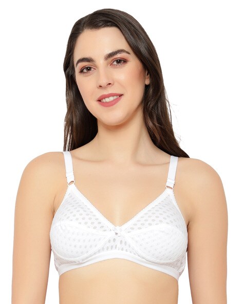 Pack of 2 Non-Padded Bra with Textured Detail
