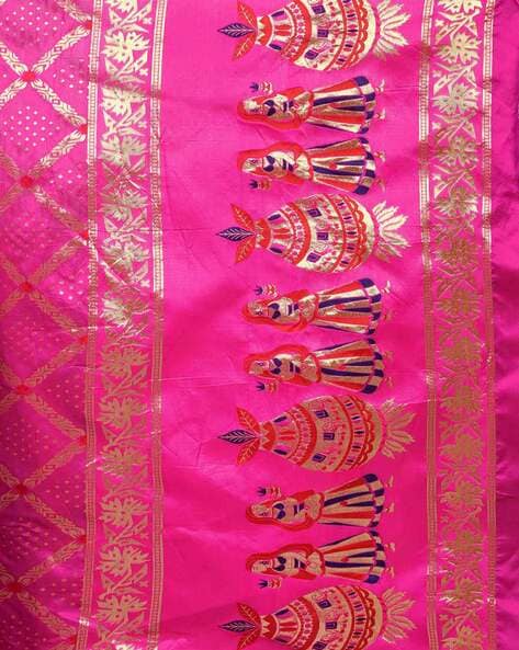 Organza silk saree pink shade with allover zari weaves & floral digita –  Cherrypick