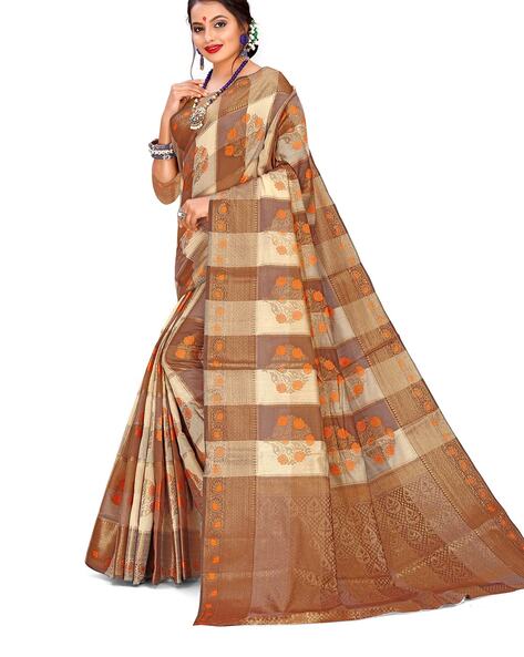 Dusty Pink Meenakari Bird Motifs Pure Chanderi Silk saree with Wide Za