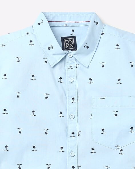 Novelty Print Shirt with Patch Pocket view 3