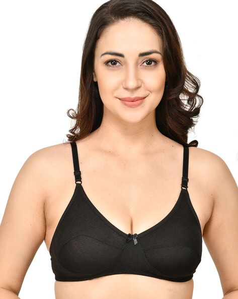Buy Shyaway Taabu FullCoverage Wirefree Lace Trim Everyday Padded Bra-  Multicolor(Pack of 3) Online