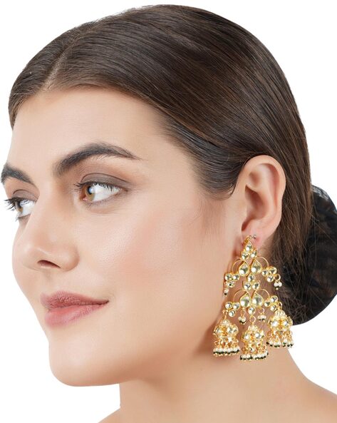 Auraa Trends Studded Chandbalis - www.sobekmarket.com