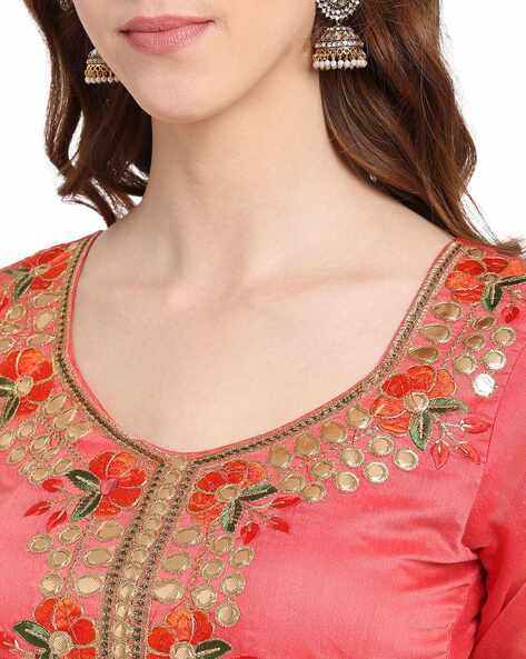 Buy Pink Dress Material for Women by Ethnic Junction Online