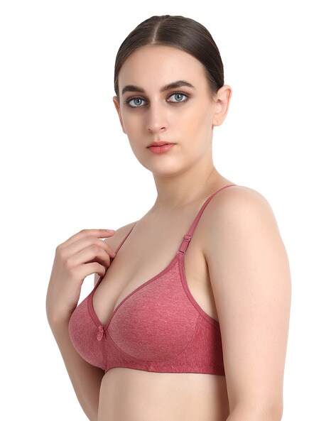 Textured Lightly-Padded Bra