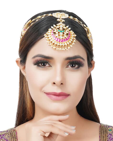 Kundan Gold-Plated Head Band