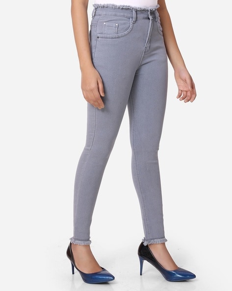 Buy Grey Jeans & Jeggings for Women by Online | Ajio.com
