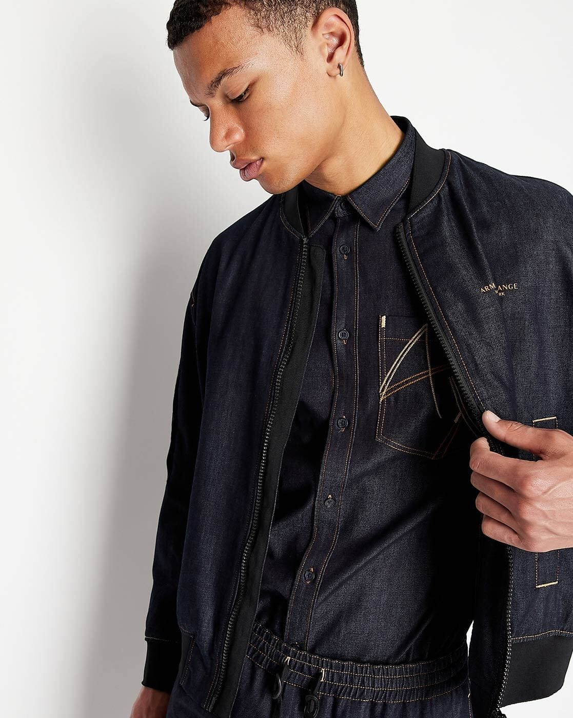 s*様 ARMANI JEANS Dark Navy Shirt Jacket -1117Wx1400H-410310084-1500-