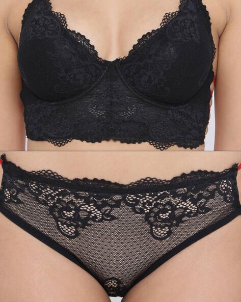 Buy Black Lingerie Sets for Women by Clovia Online