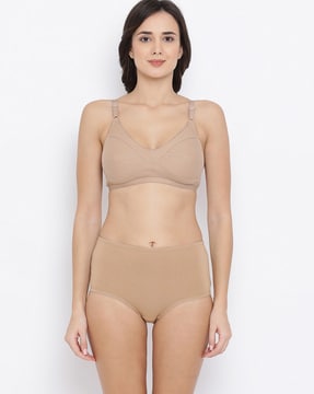 Buy Vanila-Umang Bra Panty Set- Beige Color Online @ ₹200 from