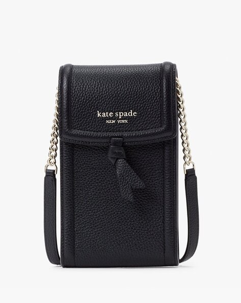 Buy KATE SPADE Knott North South Phone Crossbody Bag | Black Color Women |  AJIO LUXE