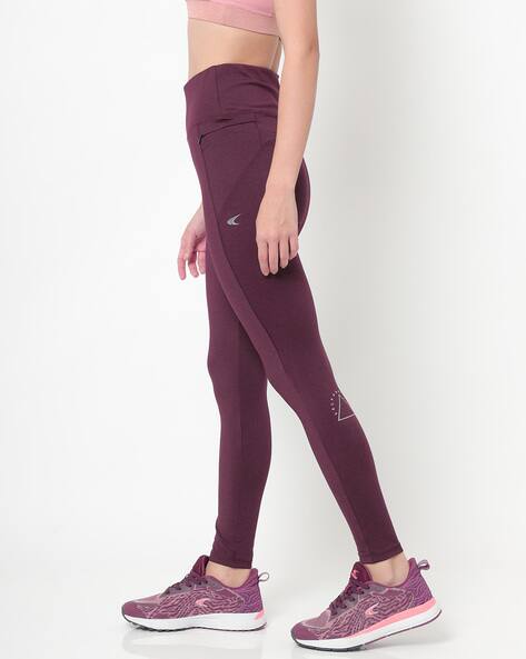 Buy Maroon Leggings for Women by 
