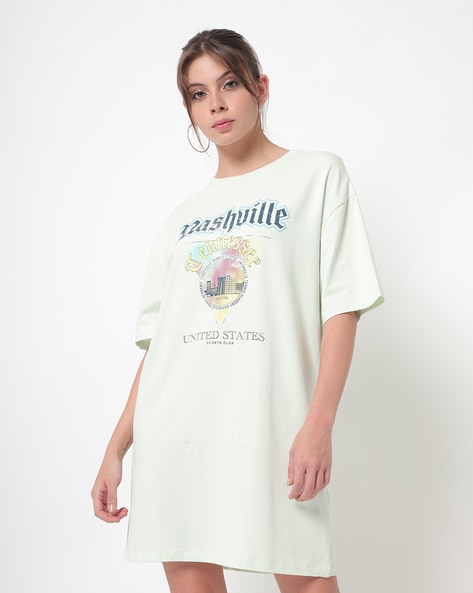 Graphic t shirt dress hot sale h&m