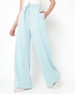 Wide-Leg Track Pants with Insert Pockets
