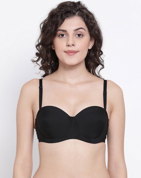 Striped Lightly-Padded Bra