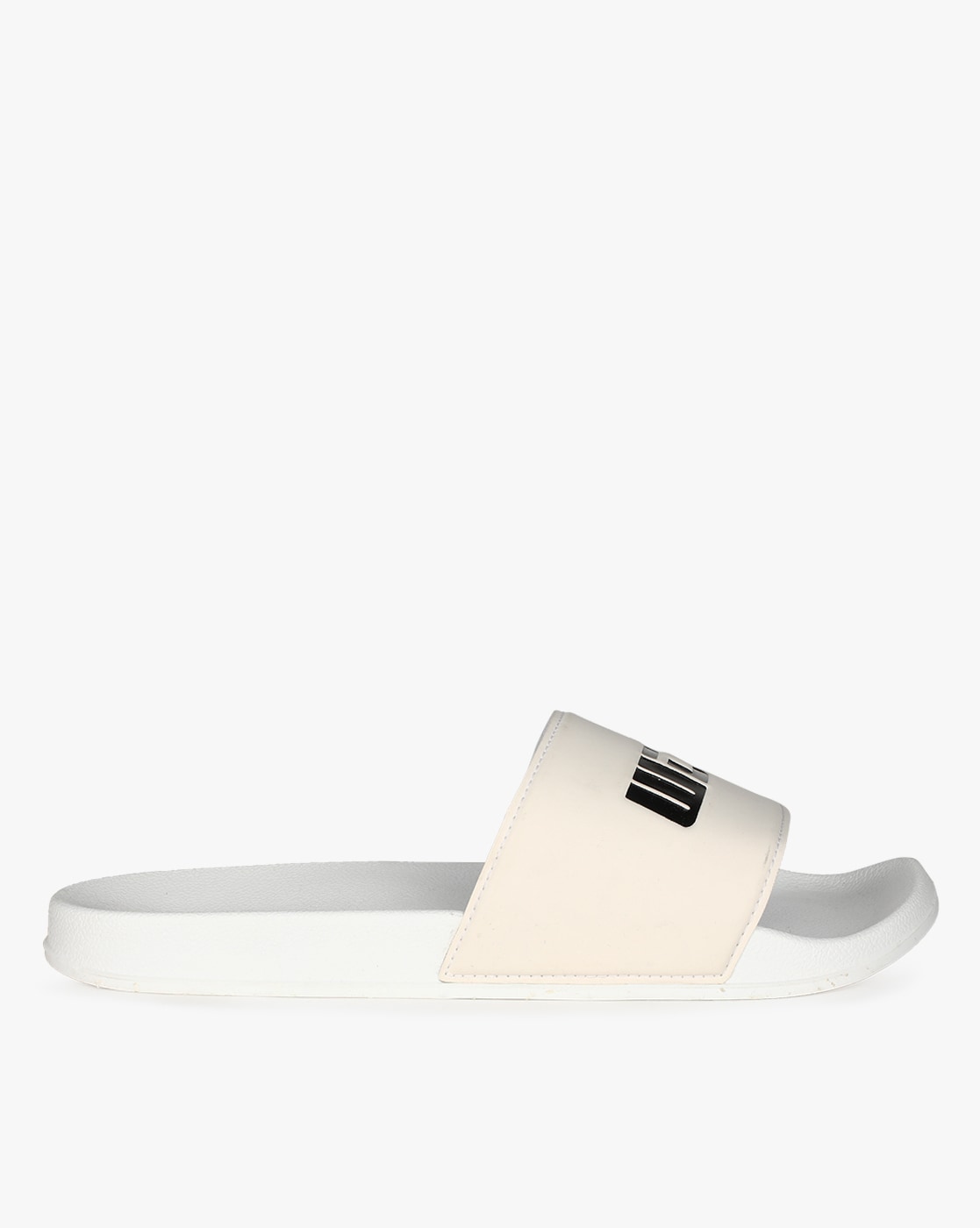 White best sale slide slippers