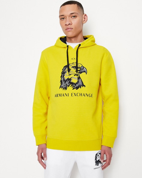 Buy Yellow Sweatshirt & Hoodies for Men by ARMANI EXCHANGE Online 