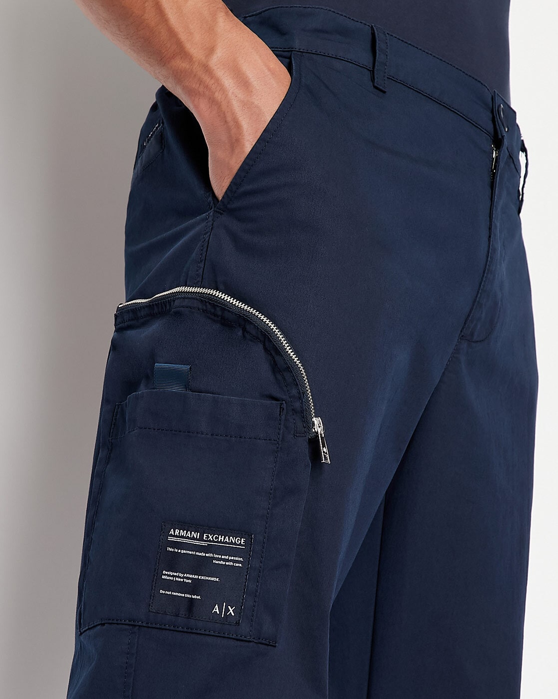 Armani Exchange Flexible High Waist Regular Fit Jogger Cargo Pants Men's  Trousers 3rzp23 Zn1az 1510