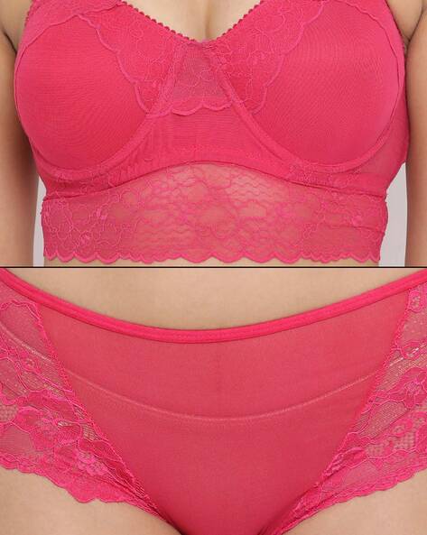 Buy Pink Lingerie Sets for Women by Clovia Online