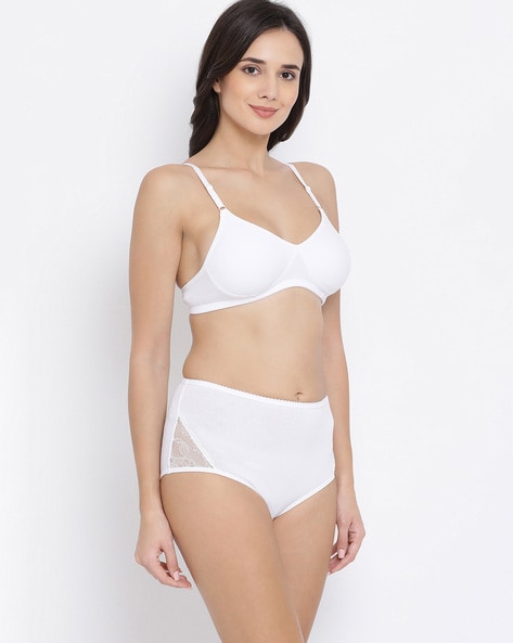 Ecogold Cotton Ladies White Bra Panty Set at Rs 72/set in New