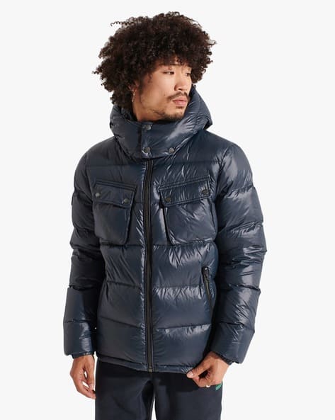 Mountain Hooded Down Relaxed Fit Puffer Jacket