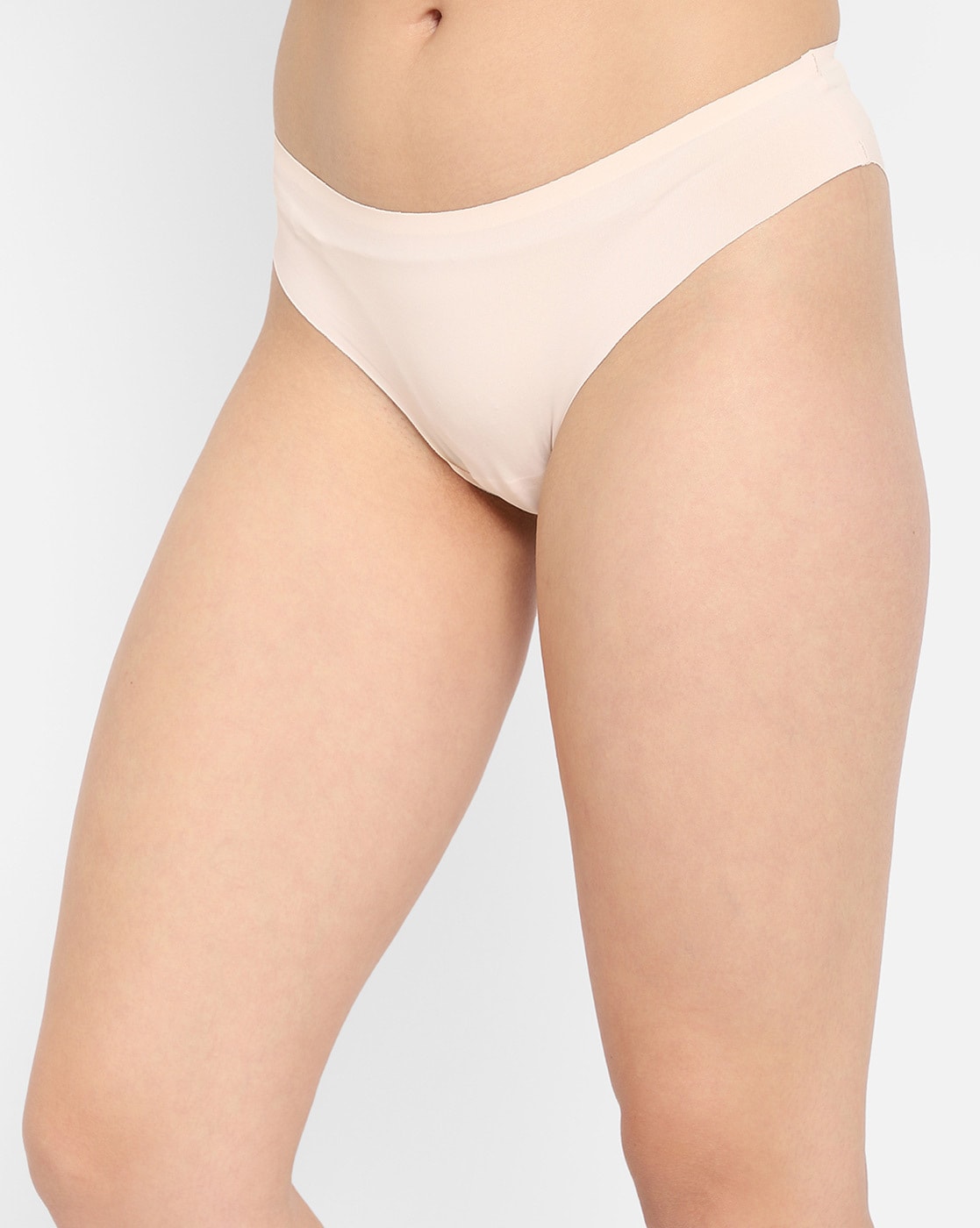 Buy Clovia Low Rise Three-Fourth Coverage Bikini Panty - Beige at Rs.499  online