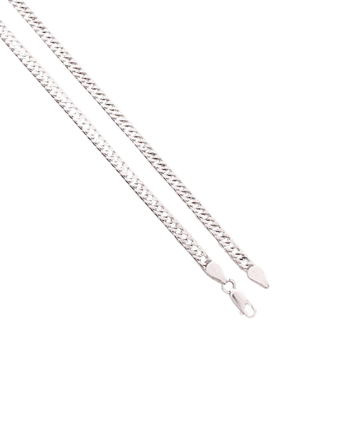 Buy Silver-toned Chains for Men by 