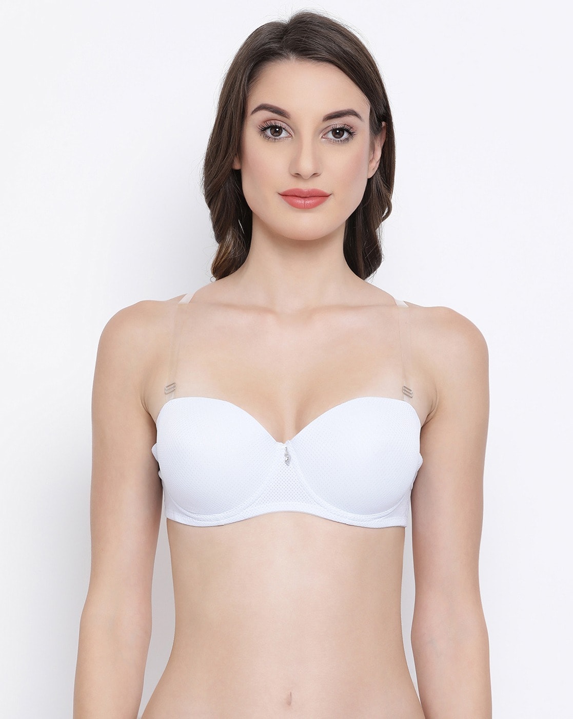 Buy online Transparent Strap T-shirt Bra from lingerie for Women by Clovia  for ₹1299 at 0% off