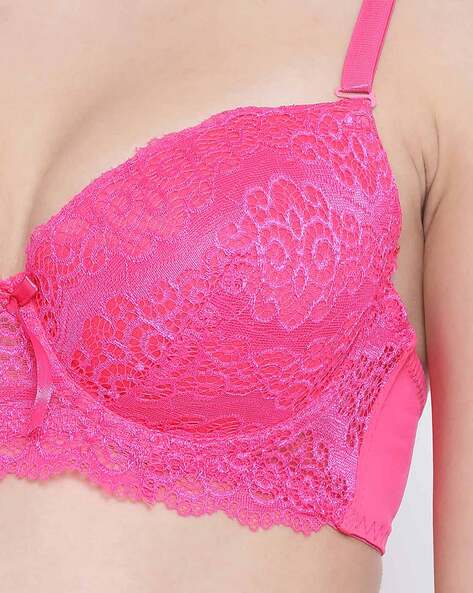 GORGEOUS Light pink lace push-up bra, Bras