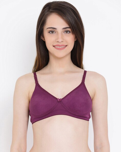 T-shirt Bra with Bow Accent