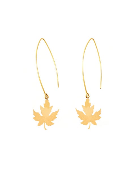 Vintage Alhambra earrings 18K yellow gold, Onyx - Van Cleef & Arpels