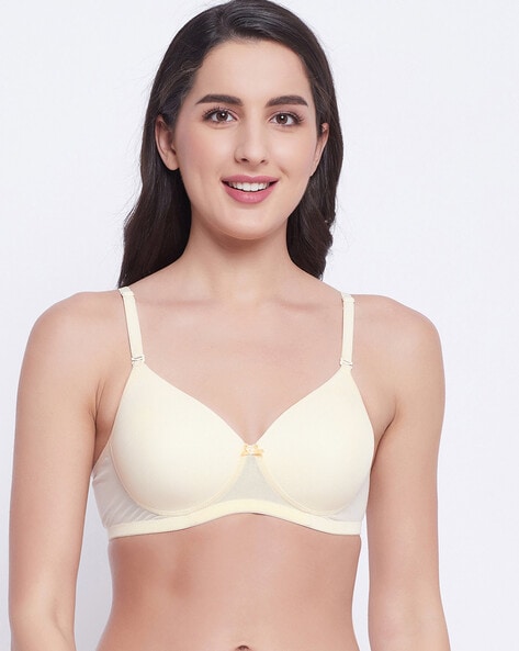 Womens Padded Underwired Solid T-Shirt Bra