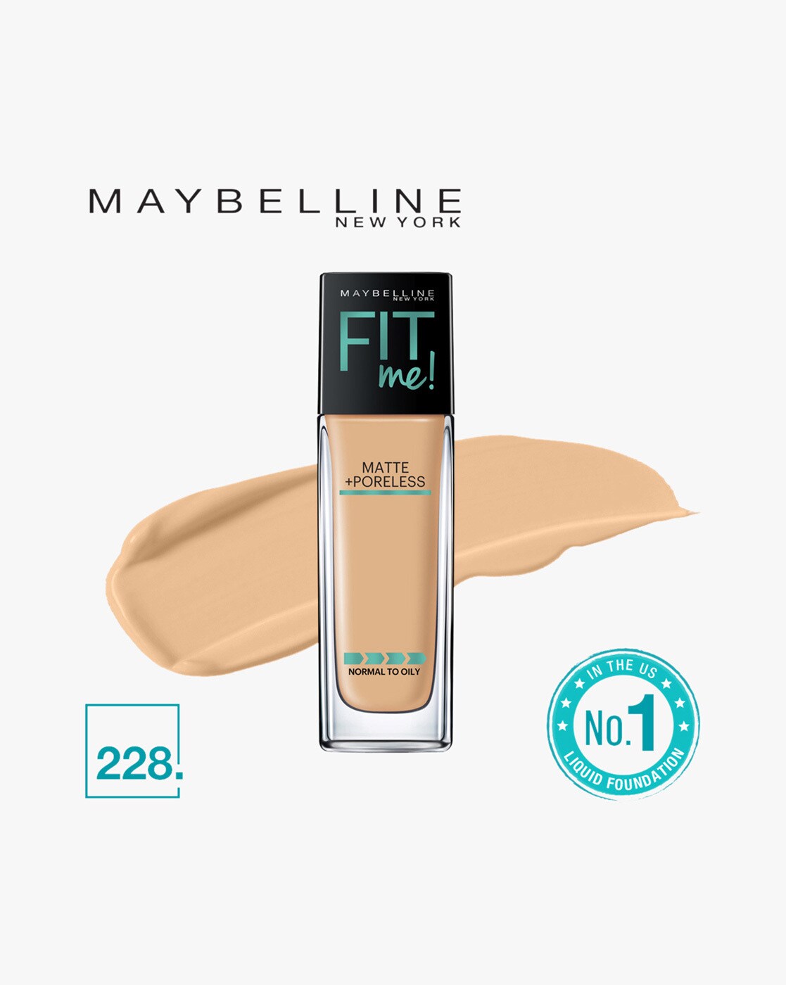 MAYBELLINE FITME MATTE + PORELESS LIQUID FOUNDATION - SOFT TAN #228